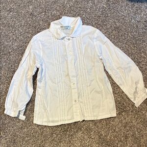 White Button Down Kids Shirt 100% cotton